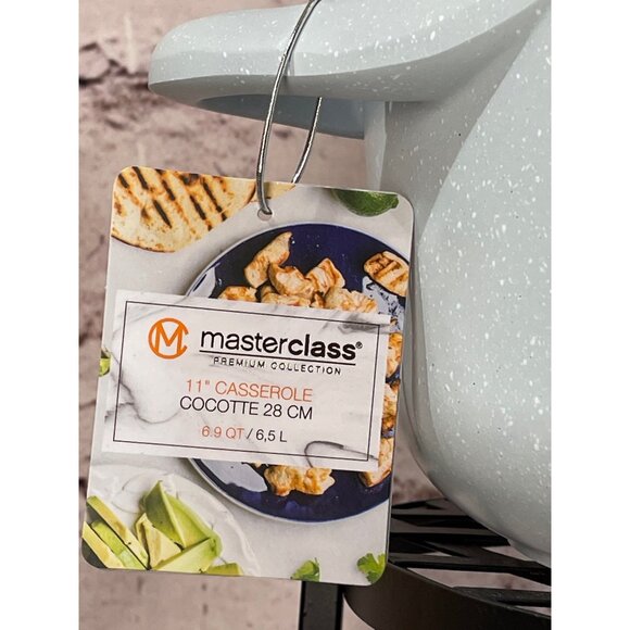 Master Class Cookware Premium 11" Casserole Dish With Glass Lid 6.9 Qt NEW! - Picture 2 of 6